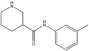 N-(3-methylphenyl)piperidine-3-carboxamide 结构式