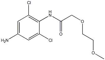 N-(4-amino-2,6-dichlorophenyl)-2-(2-methoxyethoxy)acetamide 结构式