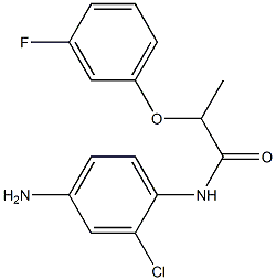 N-(4-amino-2-chlorophenyl)-2-(3-fluorophenoxy)propanamide 结构式