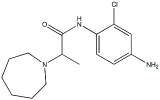 N-(4-amino-2-chlorophenyl)-2-azepan-1-ylpropanamide 结构式