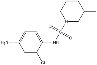 N-(4-amino-2-chlorophenyl)-3-methylpiperidine-1-sulfonamide 结构式