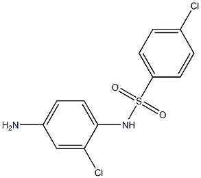 N-(4-amino-2-chlorophenyl)-4-chlorobenzene-1-sulfonamide 结构式