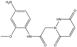 N-(4-amino-2-methoxyphenyl)-2-(3,6-dioxo-3,6-dihydropyridazin-1(2H)-yl)acetamide 结构式