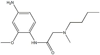 N-(4-amino-2-methoxyphenyl)-2-[butyl(methyl)amino]acetamide 结构式