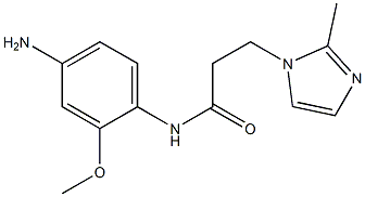 N-(4-amino-2-methoxyphenyl)-3-(2-methyl-1H-imidazol-1-yl)propanamide 结构式