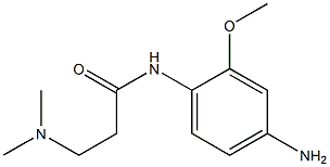 N-(4-amino-2-methoxyphenyl)-3-(dimethylamino)propanamide 结构式