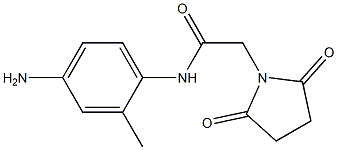 N-(4-amino-2-methylphenyl)-2-(2,5-dioxopyrrolidin-1-yl)acetamide 结构式
