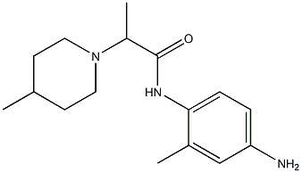 N-(4-amino-2-methylphenyl)-2-(4-methylpiperidin-1-yl)propanamide 结构式