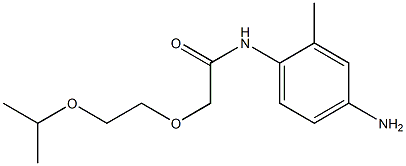 N-(4-amino-2-methylphenyl)-2-[2-(propan-2-yloxy)ethoxy]acetamide 结构式