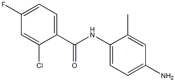 N-(4-amino-2-methylphenyl)-2-chloro-4-fluorobenzamide 结构式