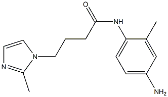 N-(4-amino-2-methylphenyl)-4-(2-methyl-1H-imidazol-1-yl)butanamide 结构式