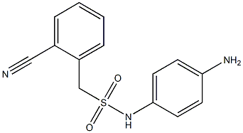 N-(4-aminophenyl)-1-(2-cyanophenyl)methanesulfonamide 结构式