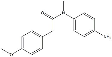 N-(4-aminophenyl)-2-(4-methoxyphenyl)-N-methylacetamide 结构式