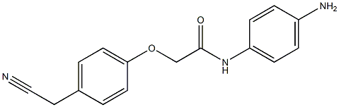 N-(4-aminophenyl)-2-[4-(cyanomethyl)phenoxy]acetamide 结构式