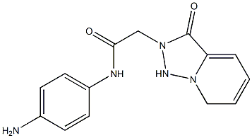 N-(4-aminophenyl)-2-{3-oxo-2H,3H-[1,2,4]triazolo[3,4-a]pyridin-2-yl}acetamide 结构式
