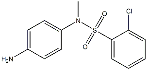 N-(4-aminophenyl)-2-chloro-N-methylbenzene-1-sulfonamide 结构式