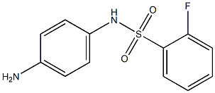 N-(4-aminophenyl)-2-fluorobenzenesulfonamide 结构式