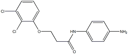 N-(4-aminophenyl)-3-(2,3-dichlorophenoxy)propanamide 结构式