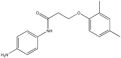 N-(4-aminophenyl)-3-(2,4-dimethylphenoxy)propanamide 结构式