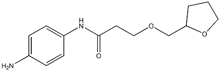 N-(4-aminophenyl)-3-(oxolan-2-ylmethoxy)propanamide 结构式