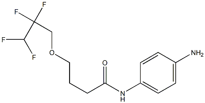 N-(4-aminophenyl)-4-(2,2,3,3-tetrafluoropropoxy)butanamide 结构式