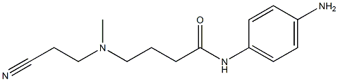 N-(4-aminophenyl)-4-[(2-cyanoethyl)(methyl)amino]butanamide 结构式