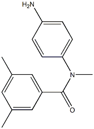 N-(4-aminophenyl)-N,3,5-trimethylbenzamide 结构式