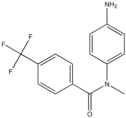 N-(4-aminophenyl)-N-methyl-4-(trifluoromethyl)benzamide 结构式