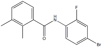 N-(4-bromo-2-fluorophenyl)-2,3-dimethylbenzamide 结构式