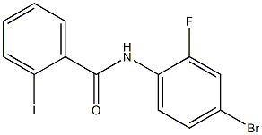 N-(4-bromo-2-fluorophenyl)-2-iodobenzamide 结构式
