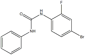 N-(4-bromo-2-fluorophenyl)-N'-phenylurea 结构式