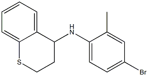 N-(4-bromo-2-methylphenyl)-3,4-dihydro-2H-1-benzothiopyran-4-amine 结构式