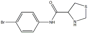 N-(4-bromophenyl)-1,3-thiazolidine-4-carboxamide 结构式