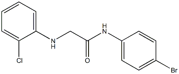 N-(4-bromophenyl)-2-[(2-chlorophenyl)amino]acetamide 结构式