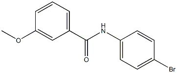 N-(4-bromophenyl)-3-methoxybenzamide 结构式