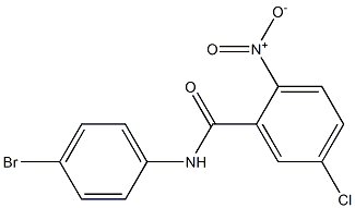 N-(4-bromophenyl)-5-chloro-2-nitrobenzamide 结构式