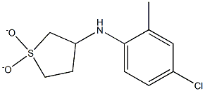 N-(4-chloro-2-methylphenyl)-N-(1,1-dioxidotetrahydrothien-3-yl)amine 结构式