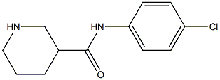 N-(4-chlorophenyl)piperidine-3-carboxamide 结构式