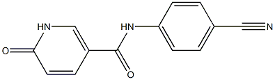 N-(4-cyanophenyl)-6-oxo-1,6-dihydropyridine-3-carboxamide 结构式