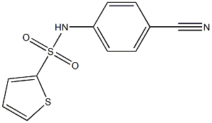 N-(4-cyanophenyl)thiophene-2-sulfonamide 结构式