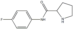 N-(4-fluorophenyl)pyrrolidine-2-carboxamide 结构式