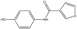 N-(4-hydroxyphenyl)furan-3-carboxamide 结构式