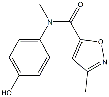 N-(4-hydroxyphenyl)-N,3-dimethyl-1,2-oxazole-5-carboxamide 结构式