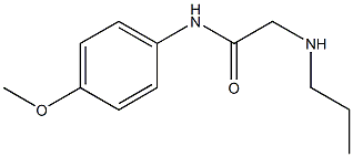 N-(4-methoxyphenyl)-2-(propylamino)acetamide 结构式