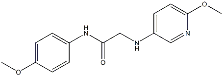 N-(4-methoxyphenyl)-2-[(6-methoxypyridin-3-yl)amino]acetamide 结构式