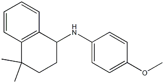 N-(4-methoxyphenyl)-4,4-dimethyl-1,2,3,4-tetrahydronaphthalen-1-amine 结构式