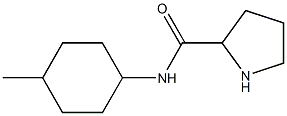 N-(4-methylcyclohexyl)pyrrolidine-2-carboxamide 结构式