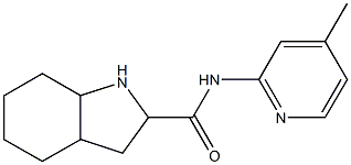 N-(4-methylpyridin-2-yl)-octahydro-1H-indole-2-carboxamide 结构式