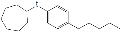 N-(4-pentylphenyl)cycloheptanamine 结构式