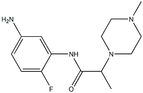 N-(5-amino-2-fluorophenyl)-2-(4-methylpiperazin-1-yl)propanamide 结构式